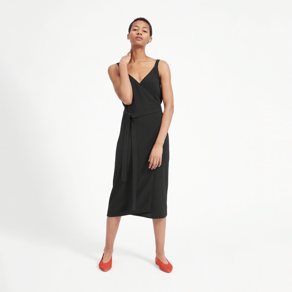NWT Everlane GoWeave Japanese Black Tank Dress 2
